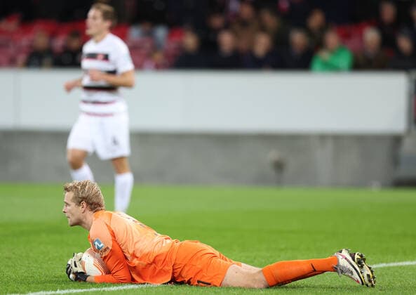 SOCCER - UEFA EL, Midtjylland vs Sturm HERNING,DENMARK,03.NOV.22 - SOCCER - UEFA Europa League, group stage, FC Midtjylland vs SK Sturm Graz. Image shows Jonas Loessl (Midtjylland).  GEPAxpictures xChrisxBauer