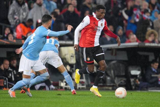 ROTTERDAM, 03-11-2022, Stadium de Kuip, the UEFA Europa League Feyenoord - Lazio Roma, Feyenoord player Javairo Dilrosun Feyenoord - Lazio  x19132302x Copyright: