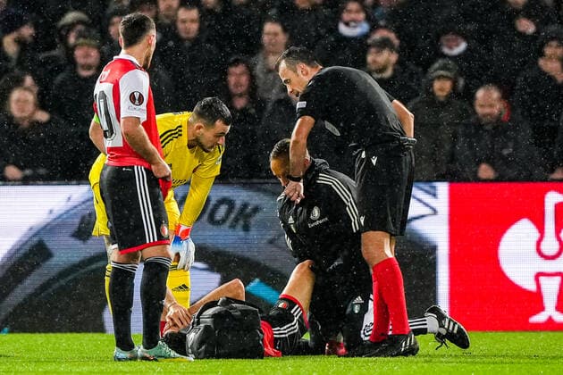 UEFA Europa League: Feyenoord v Lazio Roma Rotterdam - David Hancko of Feyenoord during the match between Feyenoord v Lazio Roma at Stadion Feijenoord De Kuip on 3 November 2022 in Rotterdam, The Netherlands. Copyright: xTomxBodex