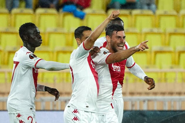 Sport Themen der Woche KW44 Sport Bilder des Tages joie - Kevin Volland (AS Monaco) - Wissam Ben Yedder (AS Monaco) - Krepin Diatta (AS Monaco) - Youssouf Fofana (AS Monaco) FOOTBALL : AS Monaco vs Etoile Rouge de Belgrade - Europa League - Phase de groupe H - Monaco - 03 11 2022 NorbertScanella Panoramic 