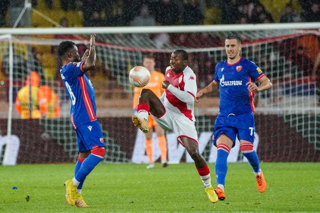 Mohamed Camara (AS Monaco) FOOTBALL : AS Monaco vs Etoile Rouge de Belgrade - Europa League - Phase de groupe H - Monaco - 03 11 2022 NorbertScanella Panoramic 