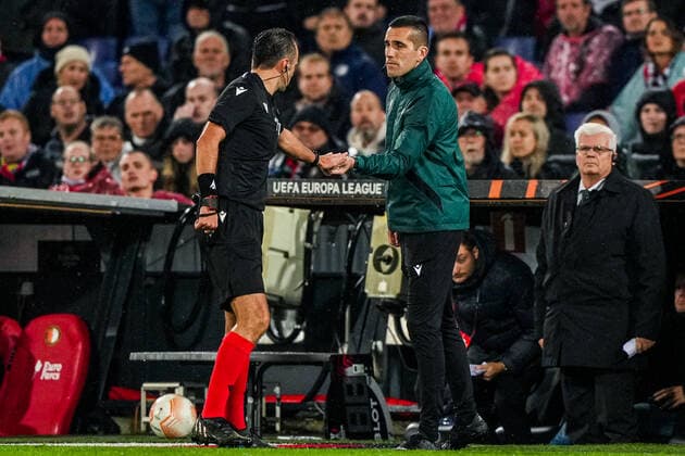 UEFA Europa League: Feyenoord v Lazio Roma Rotterdam - Referee Irfan Peljto during the match between Feyenoord v Lazio Roma at Stadion Feijenoord De Kuip on 3 November 2022 in Rotterdam, The Netherlands. Copyright: xTomxBodex