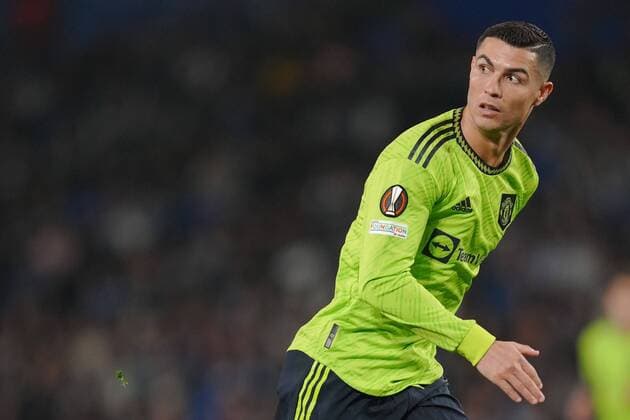 Mandatory Credit: Photo by Bagu Blanco Pressinphoto Shutterstock (13607020bl) Cristiano Ronaldo of Manchester United, ManU Real Sociedad v Manchester United, UEFA Europa League, Group C, date 4. Football, Reale Arena Stadium, San Sebastian, Spain - 3 Nov 2022 Editorial use only Real Sociedad v Manchester United, UEFA Europa League, Group C, date 4. Football, Reale Arena Stadium, San Sebastian, Spain - 3 Nov 2022 Editorial use only  Copyright: xBaguxBlanco Pressinphoto Shutterstockx 13607020bl