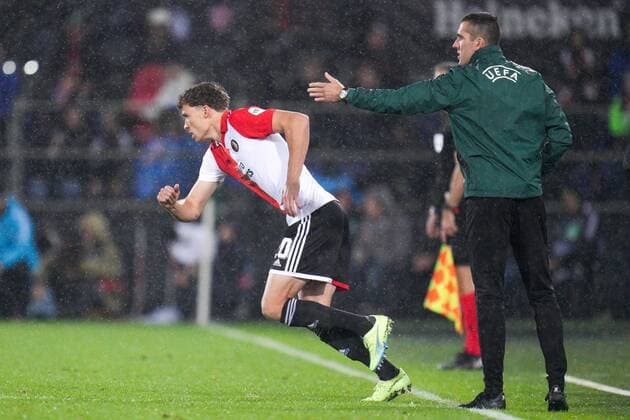 ROTTERDAM, 03-11-2022, Stadium de Kuip, the UEFA Europa League Feyenoord - Lazio Roma, Feyenoord player Mats Wieffer Feyenoord - Lazio  x19132910x Copyright: