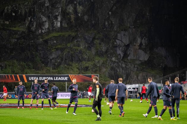 221103 Anders Christiansen of Malmö FF during warm up ahead of the UEFA Europa League between Braga and Malmö FF on November 3, 2022 in Braga Photo Petter Arvidson BILDBYRAN code PA PA0430 football football soccer fotball uefa europa league braga malmö ff bbeng,  Copyright: PETTERxARVIDSON BB221103PA051
