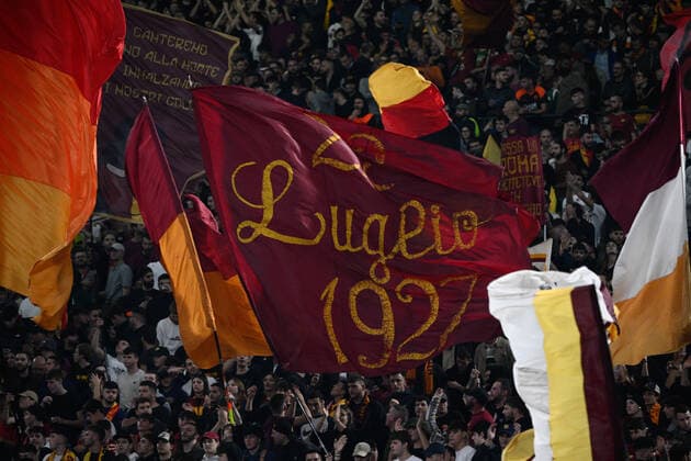 AS Roma fans during the UEFA Europa League 2022-2023 football match between AS Roma and PFC Ludogorets at The Olympic Stadium in Rome on November 03, 2022.  Copyright: xFabrizioxCorradettix xipa-agencyx xLivexMediax 0