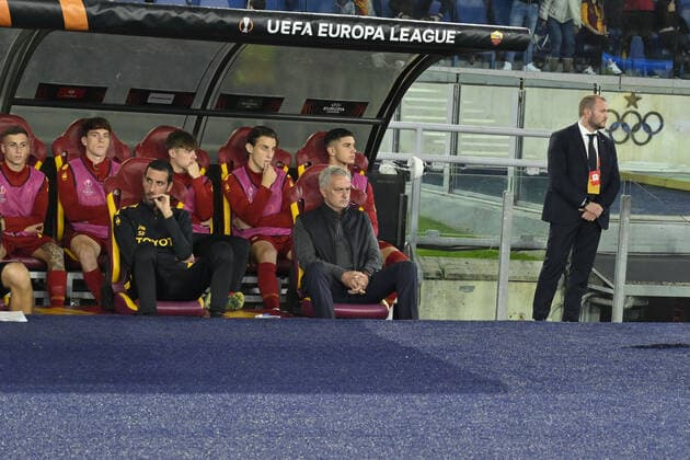 Jose Mourinho of A.S. Roma during the sixth day of UEFA Europa League Group C match between A.S. Roma and PFC Ludogorets 1945 at Olimpico Stadium on November 3, 2022 in Rome, Italy.  Copyright: xDomenicoxCippitellix xipa-agencyx xLivexMediax 0