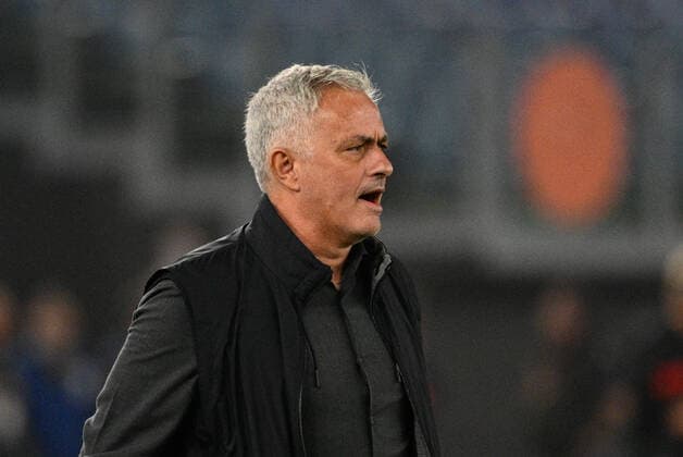 JoseÃ¢& x80;& x99; Mourinho coach (AS Roma) during the UEFA Europa League 2022-2023 football match between AS Roma and PFC Ludogorets at The Olympic Stadium in Rome on November 03, 2022.  Copyright: xFabrizioxCorradettix xipa-agencyx xLivexMediax 0