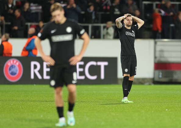 SOCCER - UEFA EL, Midtjylland vs Sturm HERNING,DENMARK,03.NOV.22 - SOCCER - UEFA Europa League, group stage, FC Midtjylland vs SK Sturm Graz. Image shows the disappointment of Jakob Jantscher (Sturm).  GEPAxpictures xChrisxBauer