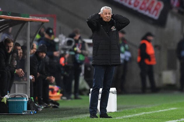 Soccer UEFA Conference League Group Stage 6 Matchday 1 FC Cologne OGC Nice on 03 11 2022 at RheinEnergieStadion in Cologne Lucien Favre coach head coach Nice xHDx