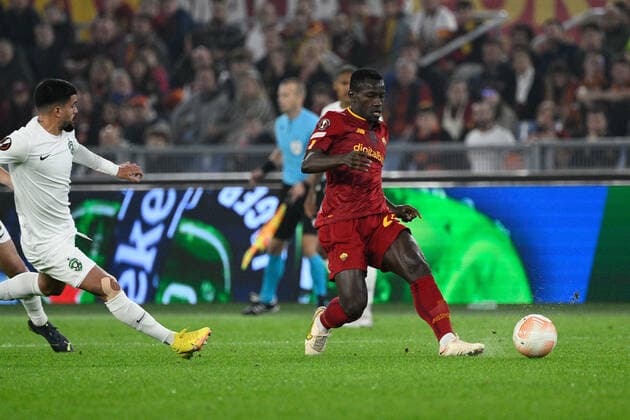Mady Camara (AS Roma) during the UEFA Europa League 2022-2023 football match between AS Roma and PFC Ludogorets at The Olympic Stadium in Rome on November 03, 2022.  Copyright: xFabrizioxCorradettix xipa-agencyx xLivexMediax 0