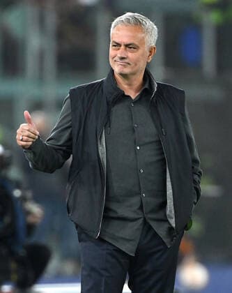 November 3, 2022, ROME: AS Roma s head coach Jose Mourinho reacts during the UEFA Europa League group C soccer match between AS Roma and PFC Ludogorets at Olimpico stadium in Rome, Italy, 03 November 2022. ANSA ETTORE FERRARI. AS Roma vs PFC Ludogorets  - ZUMAa110 20221103_zaf_a110_018 Copyright: xEttorexFerrarix