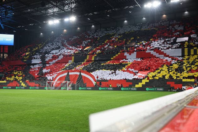 GER, Europa Conference League, Group Stage, Matchday 6, 1 FC Koeln GER vs OGC Nice FRA 03 11 2022, Rheinenergie Stadion, Koeln, GER, Europa Conference League, Group Stage, Matchday 6, 1 FC Koeln GER vs OGC Nice FRA , in picture koelner choreo nordphotoxGmBHx xMeuter nph00351