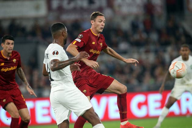 Rome, Italy 03.11.2022: Nemanja Matic of Roma in action during the Europe Uefa League 2022-2023 Group C, day 6, football match between AS Roma vs Ludogorests at Olympic Stadium in Rome.  Copyright: xmarcoxiacobuccix xipa-agency.netx xmarcoxiacobuccix 0