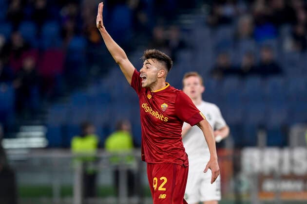 Stephan El Shaarawy of AS Roma reacts during the Europa League Group C football match between AS Roma and Ludogorets at Olimpico stadium in Roma (Italy), November 3rd, 2022. Photo Antonietta Baldassarre Insidefoto andreaxstaccioli