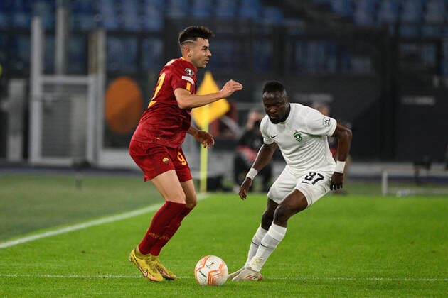 November 3, 2022, Rome, Italy: Stephan El Shaarawy (AS Roma) during the UEFA Europa League 2022-2023 football match between AS Roma and PFC Ludogorets at The Olympic Stadium in Rome on November 03, 2022. football Europa League match - AS Roma vs PFC Ludogorets, Rome, Italy  - ZUMAl164 20221103_zsa_l164_012 Copyright: xFabrizioxCorradettix