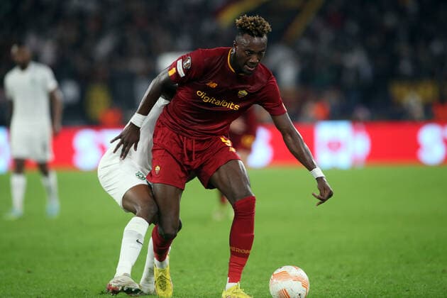 Rome, Italy 03.11.2022: Tammy Abraham of Roma in action during the Europe Uefa League 2022-2023 Group C, day 6, football match between AS Roma vs Ludogorets at Olympic Stadium in Rome.  Copyright: xmarcoxiacobuccix xipa-agency.netx xmarcoxiacobuccix 0