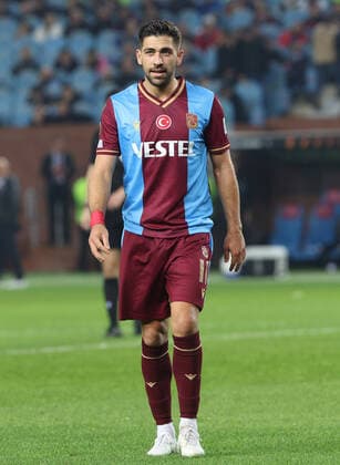 Anastasios Bakasetas of Trabzonspor the UEFA Europa League group H match between Trabzonspor and Ferencvarosi TC at Senol Gunes Stadium in Trabzon, Turkey on November 3, 2022. ( Photo by Seskimphoto ) 