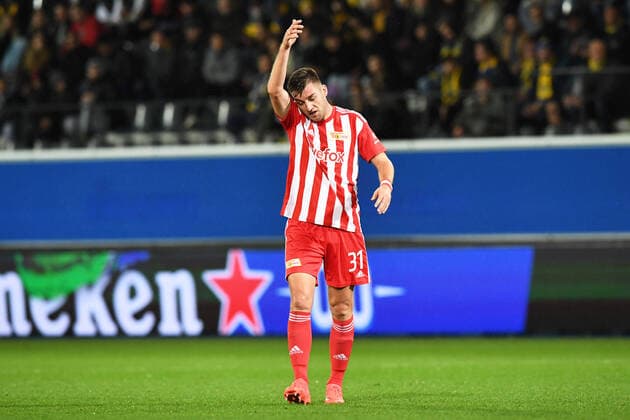 Football, Men, 2022 2023 season, Europa League group stage, Group D, Matchday 6 , Royale Union Saint Gilloise 1 FC Union Berlin, Robin Knoche 1 FC Union Berlin, 31 , 03 11 2022, Copyright: xSebastianxRäppold MatthiasxKochx