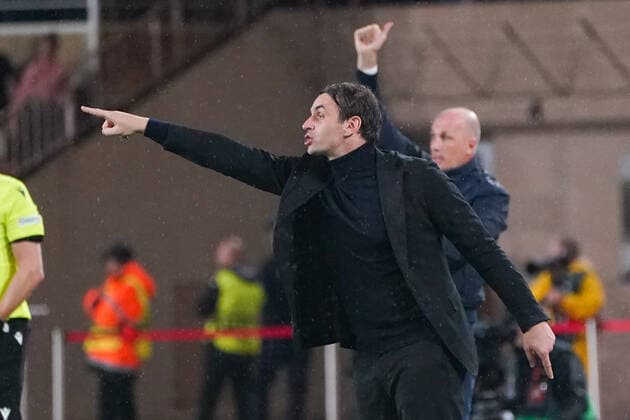Milos Milojevic (entraineur de l Etoile Rouge de Belgrade) FOOTBALL : AS Monaco vs Etoile Rouge de Belgrade - Europa League - Phase de groupe H - Monaco - 03 11 2022 NorbertScanella Panoramic 