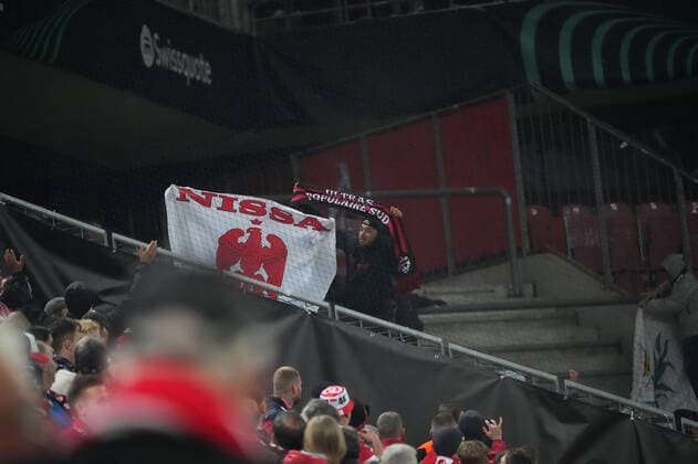 GER, Europa Conference League, group stage, matchday 6, 1 FC Koeln GER vs OGC Nice FRA 03 11 2022, Rheinenergie Stadion, Koeln, GER, Europa Conference League, group stage, matchday 6, 1 FC Koeln GER vs OGC Nice FRA , in the picture the first poebelnden Frenchmen nordphotoxGmBHx xMeuter nph00351