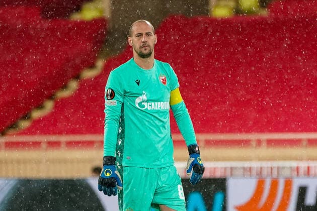 Milan Borjan (Etoile Rouge de Belgrade) FOOTBALL : AS Monaco vs Etoile Rouge de Belgrade - Europa League - Phase de groupe H - Monaco - 03 11 2022 NorbertScanella Panoramic 