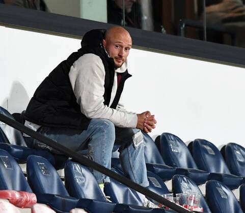 Football, men, season 2022 2023, Europa League group stage, group D, matchday 6 , Royale Union Saint Gilloise 1 FC Union Berlin, ex Unioner Toni Leistner in the stands, 03 11 2022, Copyright: xSebastianxRäppold MatthiasxKochx