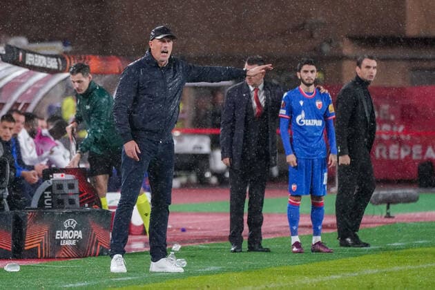 Philippe Clement (entraineur de l AS Monaco) FOOTBALL : AS Monaco vs Etoile Rouge de Belgrade - Europa League - Phase de groupe H - Monaco - 03 11 2022 NorbertScanella Panoramic 