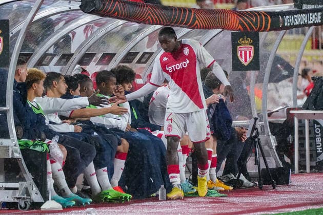 Mohamed Camara (AS Monaco) FOOTBALL : AS Monaco vs Etoile Rouge de Belgrade - Europa League - Phase de groupe H - Monaco - 03 11 2022 NorbertScanella Panoramic 