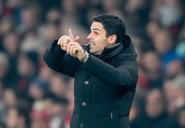 Mandatory Credit: Photo by Dave Shopland Shutterstock (13602543ad) Mikel Arteta Arsenal Manager Arsenal v FC Zurich, UEFA Europa League, Group A, Football, Emirates Stadium, London, UK - 03 Nov 2022 EDITORIAL USE ONLY No use with unauthorised audio, video, data, fixture lists, club league logos or live services. Online in-match use limited to 120 images, no video emulation. No use in betting, games or single club league player publications. Arsenal v FC Zurich, UEFA Europa League, Group A, Football, Emirates Stadium, London, UK - 03 Nov 2022 EDITORIAL USE ONLY No use with unauthorised audio, video, data, fixture lists, club league logos or live services. Online in-match use limited to 120 images, no video emulation. No use in betting, games or single club league player publications. Copyright: xDavexShopland Shutterstockx 13602543ad