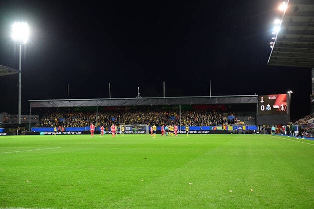 Football, Men, 2022 2023 season, Europa League group stage, Group D, Matchday 6 , Royale Union Saint Gilloise 1 FC Union Berlin, Royale Union Saint Gilloise fans , 03 11 2022, Copyright: xSebastianxRäppold MatthiasxKochx