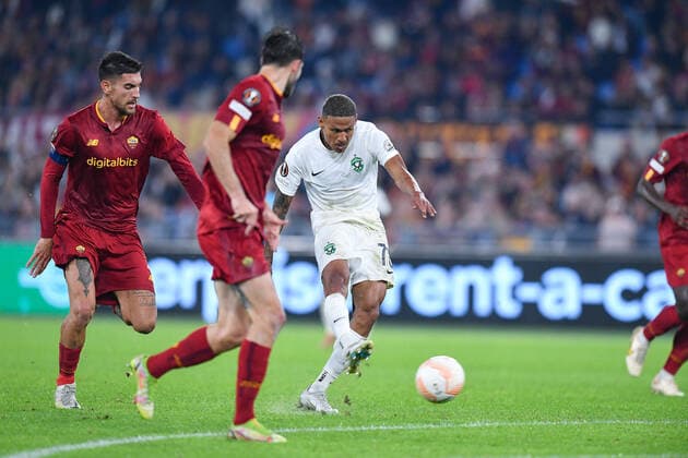 AS Roma v PFC Ludogorets - UEFA Europa League Rick of PFC Ludogorets scores first goal during the UEFA Europa League Group C stage match between AS Roma and PFC Ludogorets at Stadio Olimpico, Rome, Italy on 3 November 2022. Rome Rome Italy  Copyright: xGiuseppexMaffiax originalFilename:maffia-asromavp221103_npQm0.jpg