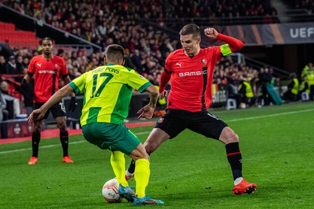 Benjamin Bourigeaud (Stade Rennais) FOOTBALL : Stade Rennais x AEK Larnaca - Ligue Europa - JournÃ e 6 - 03 11 2022 BaptisteAutissier Panoramic 