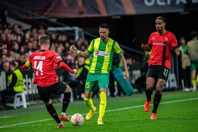 Adam Gyurcso (AEK Larnaca) FOOTBALL : Stade Rennais x AEK Larnaca - Ligue Europa - JournÃ e 6 - 03 11 2022 BaptisteAutissier Panoramic 