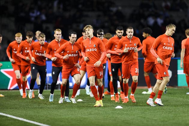Club Freiburg warm-up before the UEFA Europa League group G match between Qarabag FK and Sport-Club Freiburg at Tofig Bahramov Stadium on November 3, 2022, in Baku, Azerbaijan. Copyright: xAzizxKarimovx qar_fraa-16