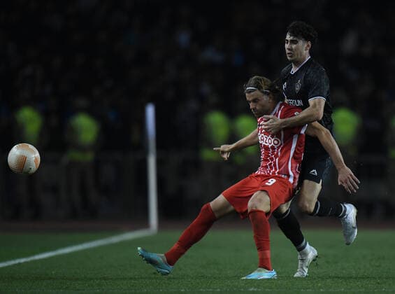 Lucas H?ler of SC Freiburg waits for the ball during the UEFA Europa League Group G match between Qaraba? FK and SC Freiburg at The Tofiq Bahramov Republican Stadium in Baku, Azerbaijan  Copyright: xx