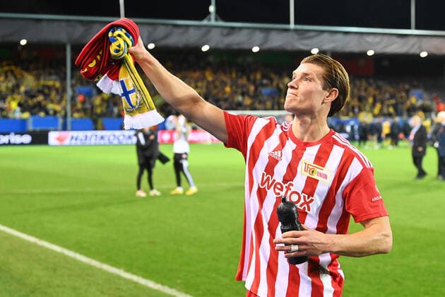 Football, Men, 2022 2023 season, Europa League group stage, Group D, Matchday 6 , Royale Union Saint Gilloise 1 FC Union Berlin, Kevin Behrens 1 FC Union Berlin, 17 , 03 11 2022, Copyright: xMatthiasxKochx