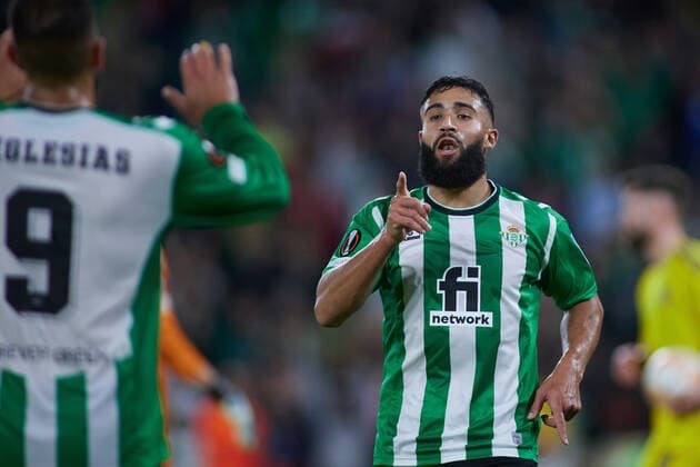 November 3, 2022, SEVILLA, SEVILLA, SPAIN: Nabil Fekir of Real Betis celebrates a goal during the UEFA Europa League, Group C, match between Real Betis and HJK Helsinki at Benito Villamarin Stadium on November 3, 2022 in Sevilla, Spain. SEVILLA SPAIN - ZUMAa181 20221103_zaa_a181_081 Copyright: xJoaquinxCorcherox