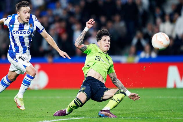 Alejandro Garnacho (Man.U), NOVEMBER 3, 2022 - Football Soccer : UEFA Europa League match between Real Sociedad 0-1 Manchester United, ManU at Reale Arena in San Sebastian, Spain. Noxthirdxpartyxsales  (202916669)