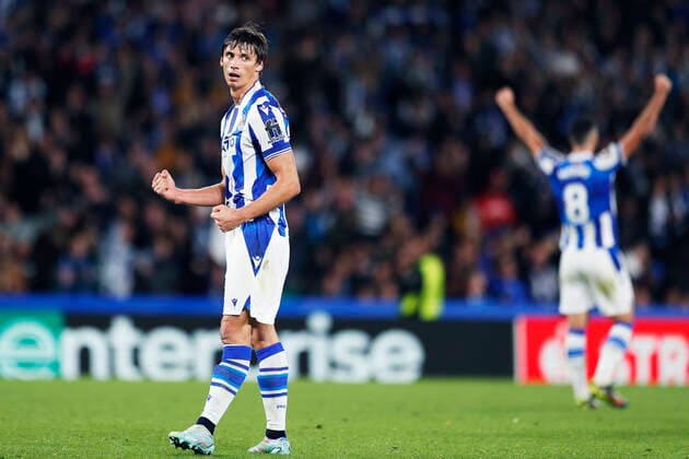 Robin Le Normand (Sociedad), NOVEMBER 3, 2022 - Football Soccer : UEFA Europa League match between Real Sociedad 0-1 Manchester United, ManU at Reale Arena in San Sebastian, Spain. Noxthirdxpartyxsales  (202916678)