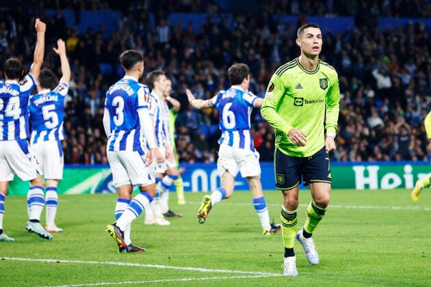 Cristiano Ronaldo (Man.U), NOVEMBER 3, 2022 - Football Soccer : UEFA Europa League match between Real Sociedad 0-1 Manchester United, ManU at Reale Arena in San Sebastian, Spain. Noxthirdxpartyxsales  (202916683)