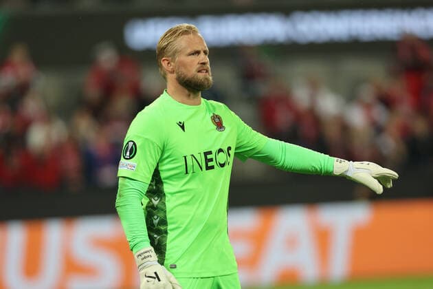 Goalkeeper Kasper Schmeichel Nice , Conference League, Cologne, Germany, 06 10 2022, 1 FC Cologne OGC Nice