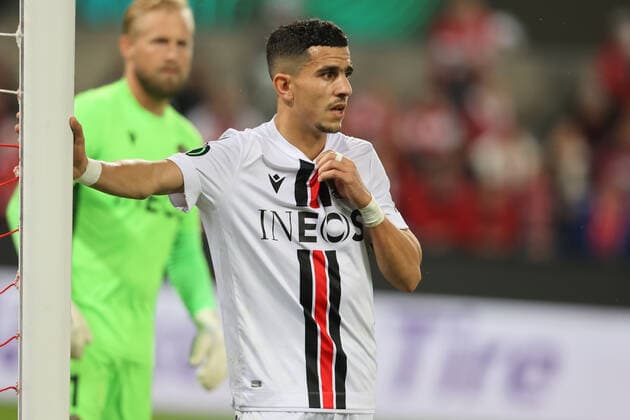 Youcef Atal Nice , Conference League, Cologne, Germany, 06 10 2022, 1 FC Cologne OGC Nice