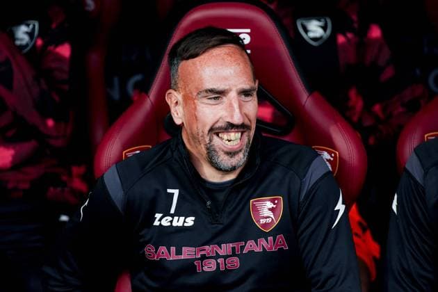 Franck Ribery of US Salernitana smiles during the Serie A match between US Salernitana 1919 and Cremonese at Stadio Arechi, Salerno, Italy on 5 November 2022. Copyright: xGiuseppexMaffiax 34280116