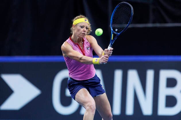 Germany training: Billie Jean King Cup Laura Siegemund of Germany during a training at Zamet Sports Centre on November 8, 2022 in Rijeka Croatia, ahead of the Billie Jean King Cup mmatch between Croatia and Germany. NelxPavletic PIXSELL