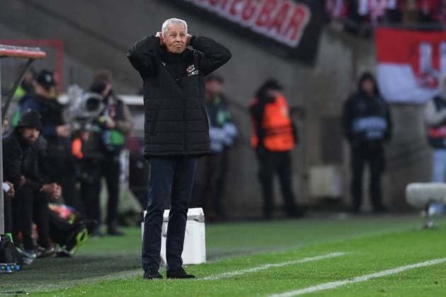 Soccer UEFA Conference League Group Stage 6 Matchday 1 FC Cologne OGC Nice on 03 11 2022 at RheinEnergieStadion in Cologne Lucien Favre coach head coach Nice xHDx