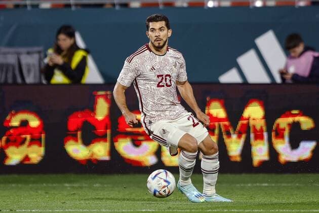 RECORD DATE NOT STATED Seleccion Mexicana 2022 Mexico vs Irak Henry Martin of Mexico during the game Mexico (Mexican national team, Nationalteam vs Iraq, friendly match of preparation prior to the start of the FIFA World Cup, WM, Weltmeisterschaft, Fussball Qatar 2022, at Montilivi Municipal Stadium, on November 9, 2022. <br><br> Henry Martin de Mexico durante el partido Mexico (Seleccion Nacional Mexicana) vs Irak,amistoso de preparacion previo al inicio de la Copa Mundial de la FIFA Qatar 2022, en el Estadio Municipal de Montilivi, el 9 de noviembre de 2022. GIRONA ESPANA ESPANA  Copyright: xXavixBonillax 20221109150011_SM_MEX_IRA_MARTIN166