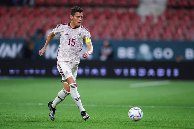 RECORD DATE NOT STATED Seleccion Mexicana 2022 Mexico vs Irak Hector Moreno of Mexico during the game Mexico (Mexican national team, Nationalteam vs Iraq, friendly match of preparation prior to the start of the FIFA World Cup, WM, Weltmeisterschaft, Fussball Qatar 2022, at Montilivi Municipal Stadium, on November 9, 2022. <br><br> Hector Moreno de Mexico durante el partido Mexico (Seleccion Nacional Mexicana) vs Irak,amistoso de preparacion previo al inicio de la Copa Mundial de la FIFA Qatar 2022, en el Estadio Municipal de Montilivi, el 9 de noviembre de 2022. GIRONA ESPANA ESPANA  Copyright: xEricxAlonsox 20221109145810_SM_MEX_IRA_MORNEO173