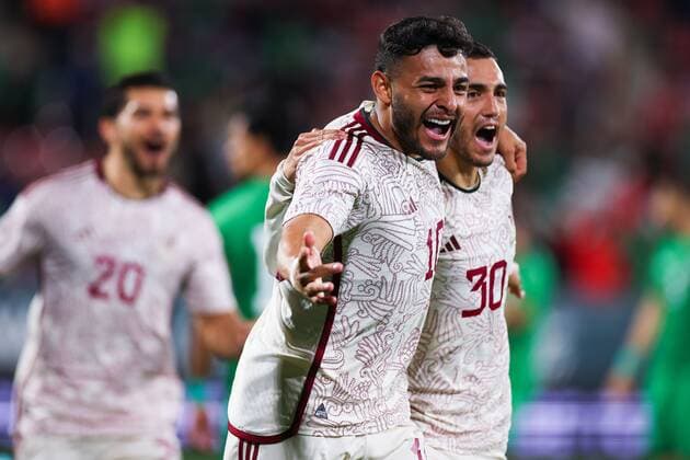 RECORD DATE NOT STATED Seleccion Mexicana 2022 Mexico vs Irak Alexis Vega celebrates his goal 1-0 of Mexico during the game Mexico (Mexican national team, Nationalteam vs Iraq, friendly match of preparation prior to the start of the FIFA World Cup, WM, Weltmeisterschaft, Fussball Qatar 2022, at Montilivi Municipal Stadium, on November 9, 2022. <br><br> Alexis Vega celebra su gol 1-0 de Mexico durante el partido Mexico (Seleccion Nacional Mexicana) vs Irak,amistoso de preparacion previo al inicio de la Copa Mundial de la FIFA Qatar 2022, en el Estadio Municipal de Montilivi, el 9 de noviembre de 2022. GIRONA ESPANA ESPANA Copyright: xEricxAlonsox 20221109141003_SM_MEX_IRA_VEGA211