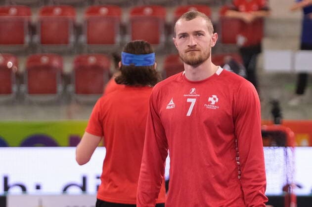 IFF Men s World Floorball Championship 2022 Canada vs Denmark - Denmark Forward Daniel Hedegaard (7) Winterthur AXA Arena Zürich Schweiz Copyright: xSergioxBrunettix